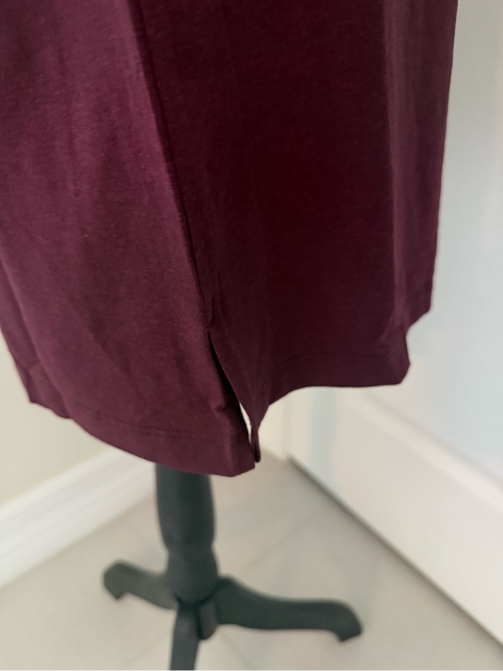 NWT Lululemon Classic-Fit Cotton-Blend T-Shirt Dress in GARN color - Picture 7 of 8